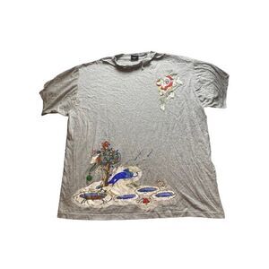 Vintage Bugs Bunny Shirt Adult Extra Large Gray Santa Single Stitch SUN 90s Mens